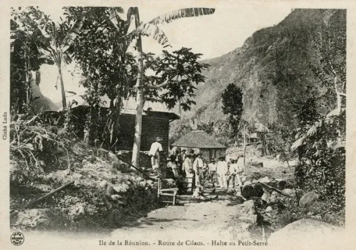 Framed Print : Stop in Petit-Serr頯n a travel route to Cilaos, R鵮ion Framed Print : Stop in Petit-Serr頯n a travel route to Cilaos, R鵮ion