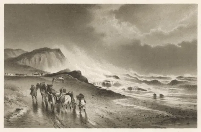 Framed Print : Storm on a Coast Framed Print : Storm on a Coast