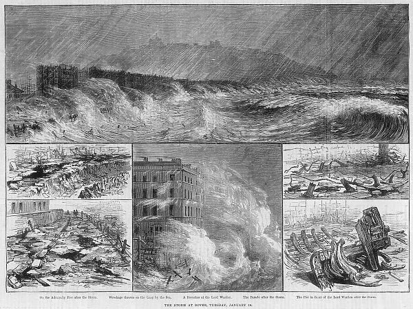 Storm at Dover 1881