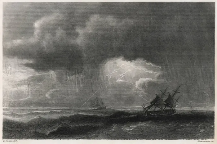 Framed Print : A Storm at Sea Framed Print : A Storm at Sea