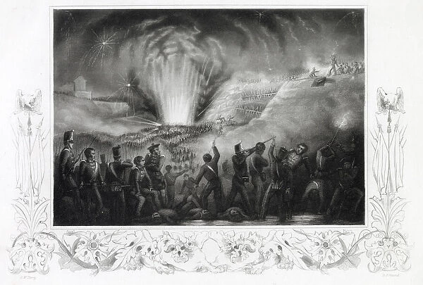 The storming of Badajoz. Date: 6 April 1812