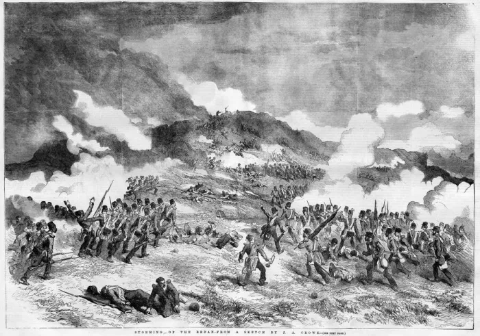 Framed Print : The Storming of the Redan, Crimean War Framed Print : The Storming of the Redan, Crimean War