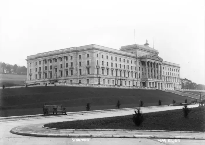 Framed Print : Stormont - an oblique side view of the building Framed Print : Stormont - an oblique side view of the building