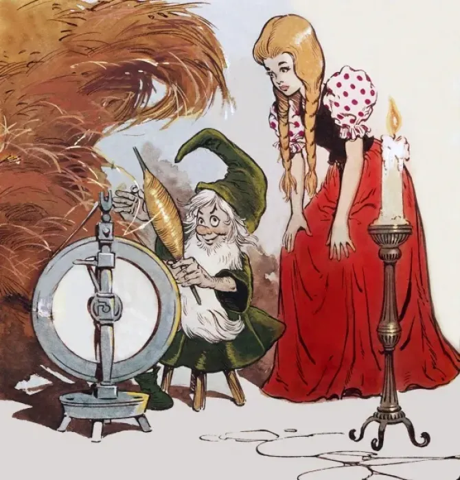 Framed Print : The Story of Rumpelstiltskin Framed Print : The Story of Rumpelstiltskin