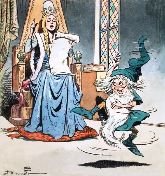 Framed Print : The Story of Rumpelstiltskin Framed Print : The Story of Rumpelstiltskin