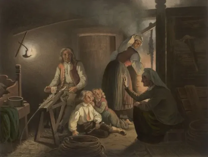 Framed Print : Story Telling, Norway Framed Print : Story Telling, Norway