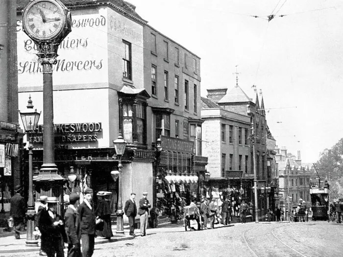 Framed Print : Stourbridge High Street early 1900s Framed Print : Stourbridge High Street early 1900s