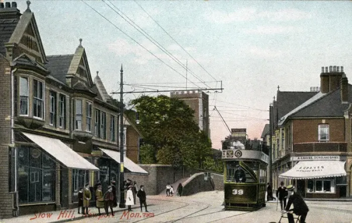 Framed Print : Stow Hill, Newport, Glamorgan Framed Print : Stow Hill, Newport, Glamorgan