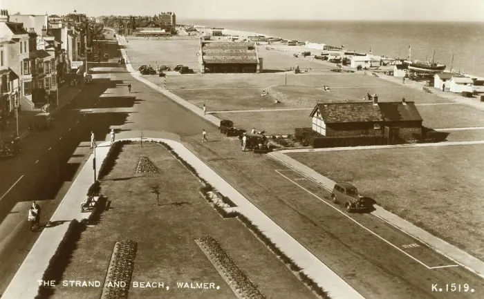 Framed Print : The Strand and Beach, Walmer, Kent Framed Print : The Strand and Beach, Walmer, Kent