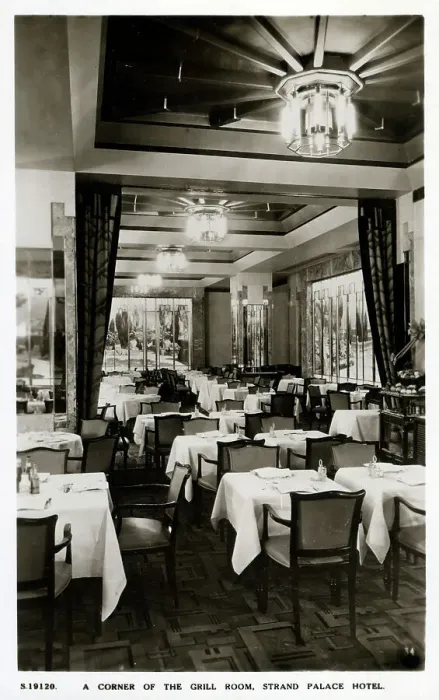 Framed Print : The Strand Palace Hotel, London - The Art Deco Grill Room Framed Print : The Strand Palace Hotel, London - The Art Deco Grill Room