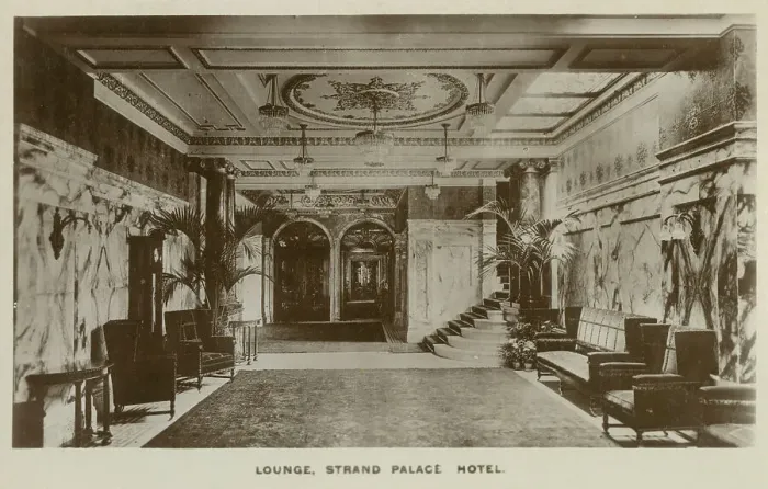 Framed Print : The Strand Palace Hotel, The Strand, London - The Lounge Framed Print : The Strand Palace Hotel, The Strand, London - The Lounge