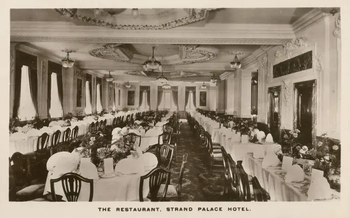 Framed Print : The Strand Palace Hotel, The Strand, London - The Restaurant Framed Print : The Strand Palace Hotel, The Strand, London - The Restaurant