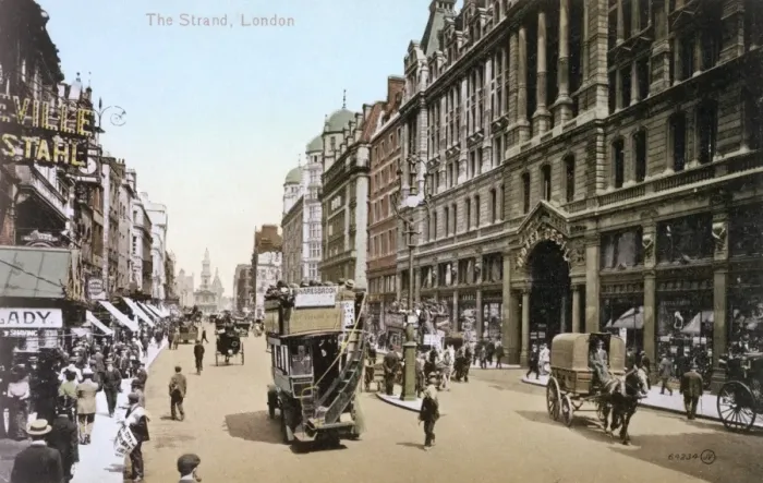 Framed Print : The Strand and the Strand Hotel Cecil Framed Print : The Strand and the Strand Hotel Cecil