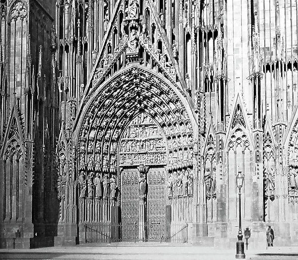 Strasbourg cathedral central door france
