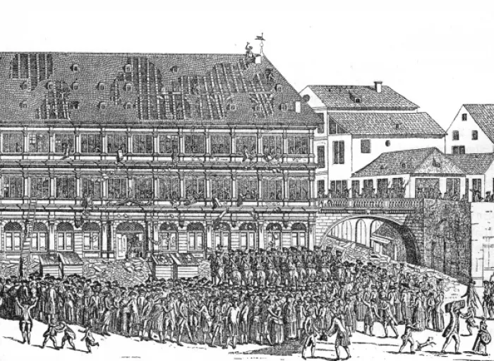 Framed Print : Strasbourg Riots Framed Print : Strasbourg Riots
