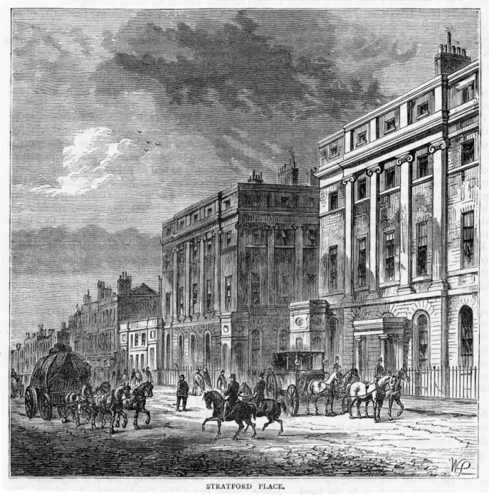 Framed Print : Stratford Place Framed Print : Stratford Place