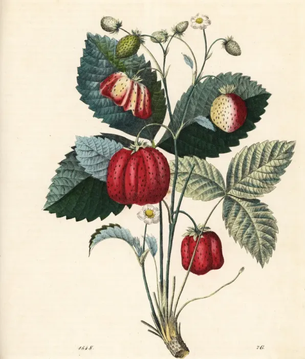 Framed Print : Strawberry, Fragaria ananassa Framed Print : Strawberry, Fragaria ananassa