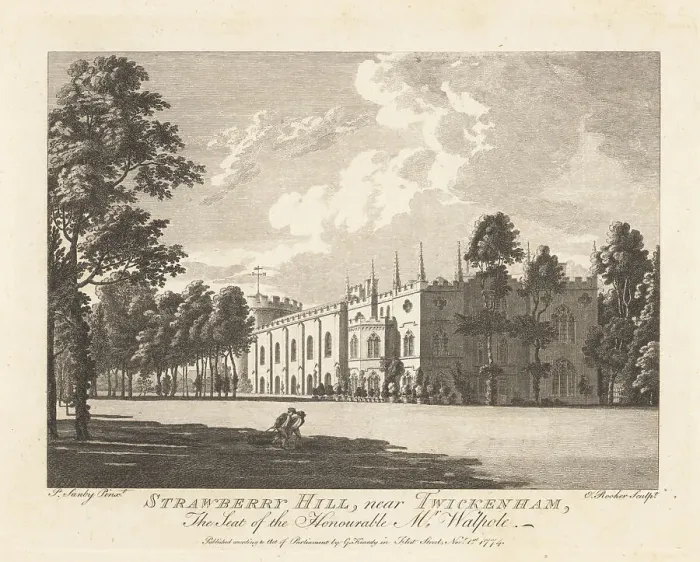 Framed Print : Strawberry Hill, near Twickenham, Gothic Revival villa, 18th cen Framed Print : Strawberry Hill, near Twickenham, Gothic Revival villa, 18th cen