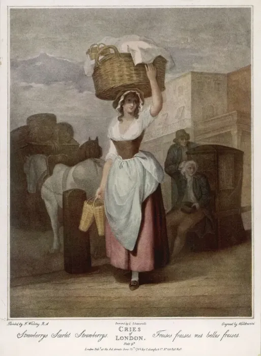 Framed Print : STRAWBERRY SELLER Framed Print : STRAWBERRY SELLER