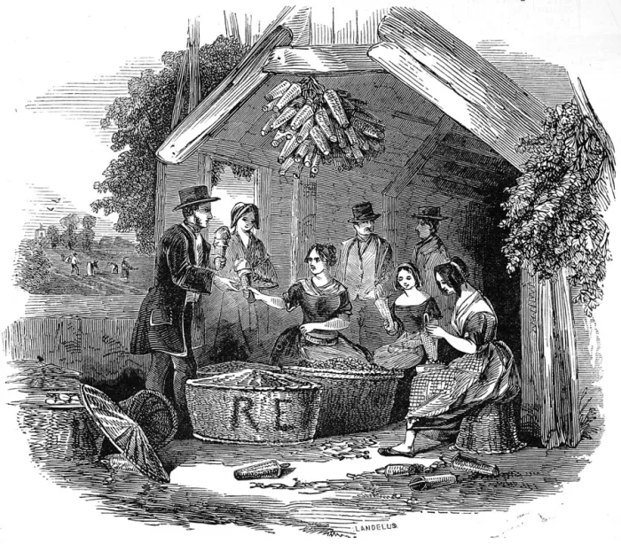 Framed Print : The Strawberry Trade - pottling Framed Print : The Strawberry Trade - pottling