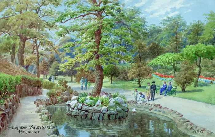 Framed Print : The Stream, Valley Gardens, Harrogate, North Yorkshire Framed Print : The Stream, Valley Gardens, Harrogate, North Yorkshire