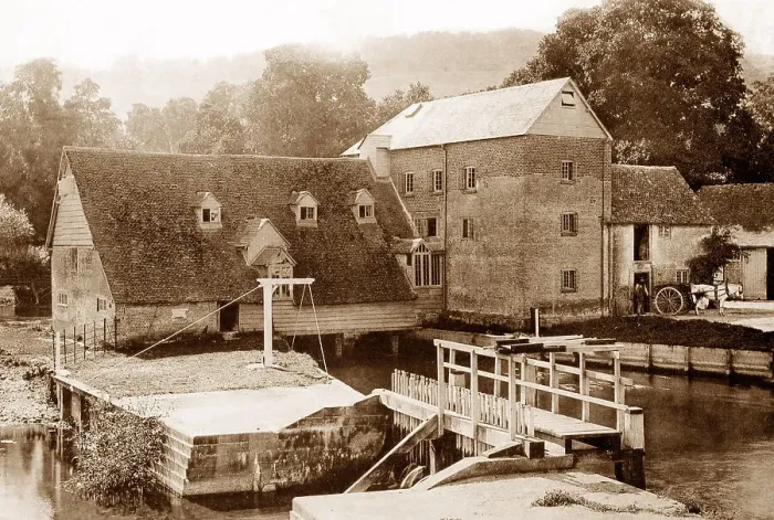 Framed Print : Streatley Mill early 1900s Framed Print : Streatley Mill early 1900s
