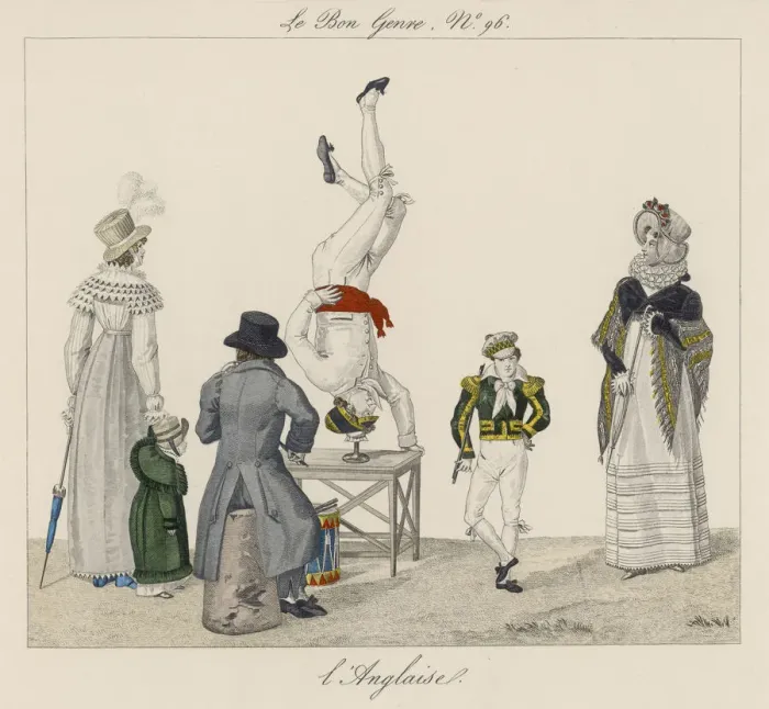 Framed Print : STREET ACROBATS / C. 1815 Framed Print : STREET ACROBATS / C. 1815