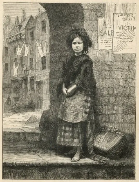 Framed Print : Street Arab / Mary 1882 Framed Print : Street Arab / Mary 1882