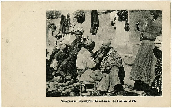 Street Barber - Samarkand, Uzbekistan
