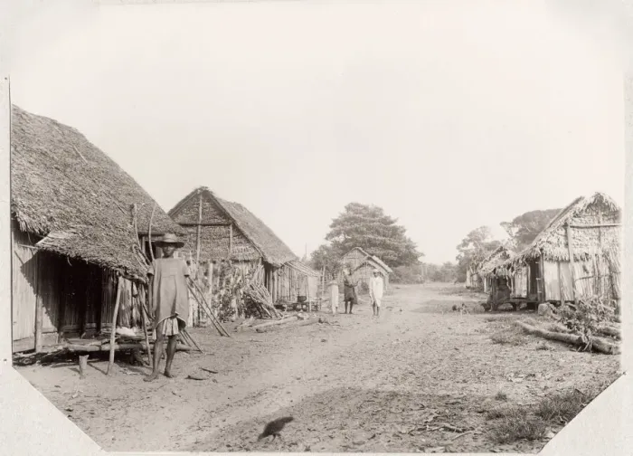 Framed Print : Street in a Betsimisaraka village, Madagascar Framed Print : Street in a Betsimisaraka village, Madagascar