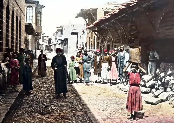 Framed Print : Street called Straight, Damascus, Syria, hand Framed Print : Street called Straight, Damascus, Syria, hand