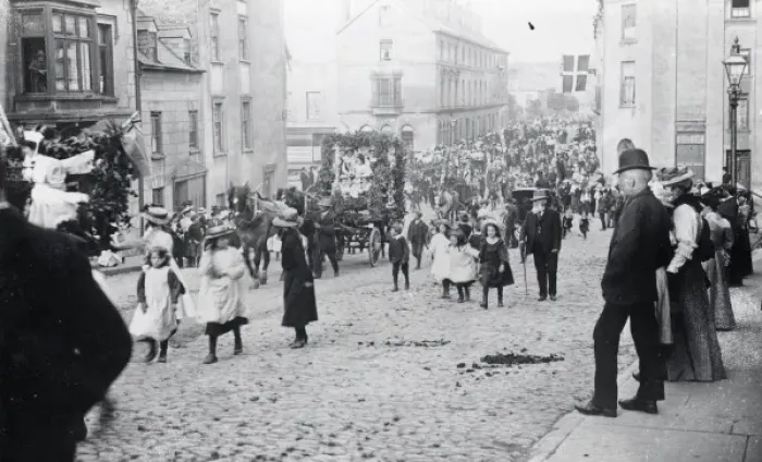 Framed Print : Street carnival, Haverfordwest, South Wales