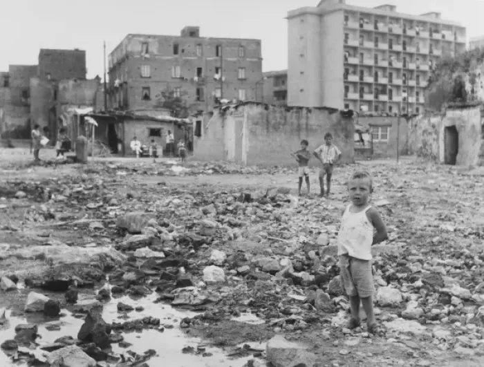 Framed Print : Street Children - Naples Framed Print : Street Children - Naples