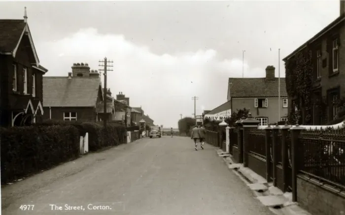 Framed Print : The Street, Corton, Suffolk Framed Print : The Street, Corton, Suffolk