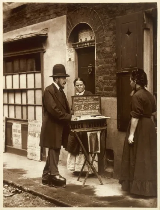Framed Print : Street Doctor 1877