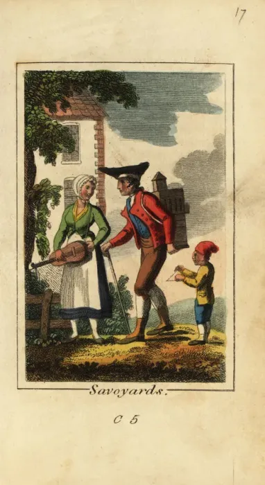 Framed Print : Street entertainers or Savoyards, 1818 Framed Print : Street entertainers or Savoyards, 1818