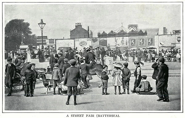 Street Fair, Battersea 1900