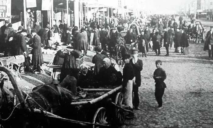 Framed Print : Street Fair, Novgorod, Russia, early 1900s Framed Print : Street Fair, Novgorod, Russia, early 1900s