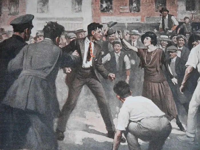 Framed Print : Street Fight