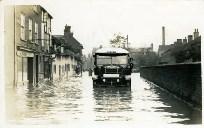 Framed Print : Street in Flood, Kettlebrook, Staffordshire Framed Print : Street in Flood, Kettlebrook, Staffordshire