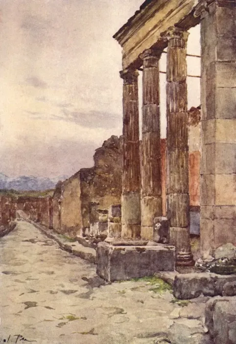 Framed Print : Street of Isis  /  Pompeii