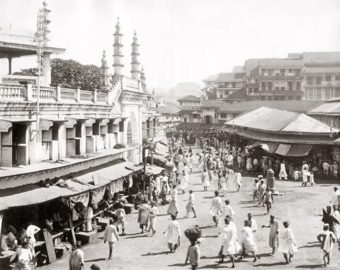 Framed Print : Street in Jaipur, Jeypore, northern India, c. 1890 Framed Print : Street in Jaipur, Jeypore, northern India, c. 1890