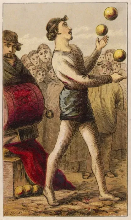 Framed Print : Street Juggler / Petherick Framed Print : Street Juggler / Petherick
