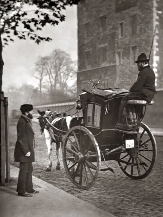 Framed Print : Street Life London 1878 - London Cabmen Framed Print : Street Life London 1878 - London Cabmen