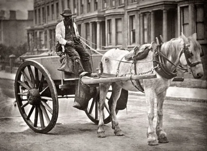 Framed Print : Street Life London 1878 - The water cart Framed Print : Street Life London 1878 - The water cart