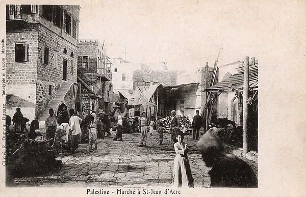 Street market in Acre, Haifa, Northern Israel