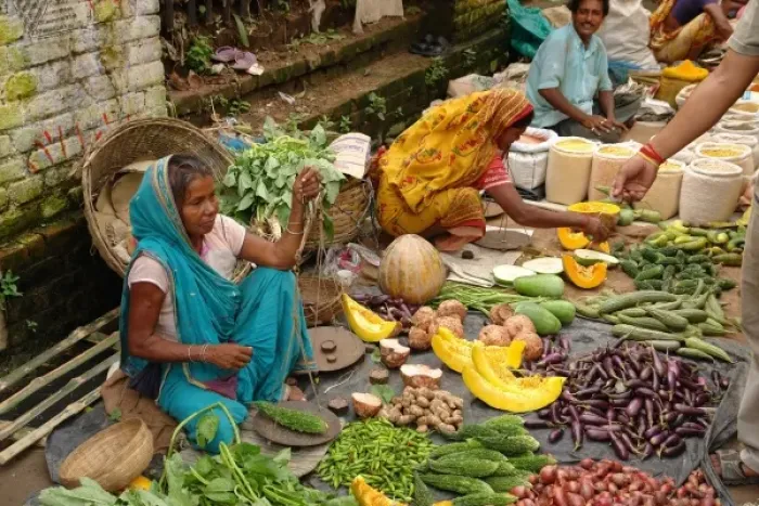 Framed Print : Street market at Matiari, West Bengal, India Framed Print : Street market at Matiari, West Bengal, India