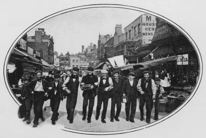 Framed Print : Street music: cheerful Londoners having fun Framed Print : Street music: cheerful Londoners having fun