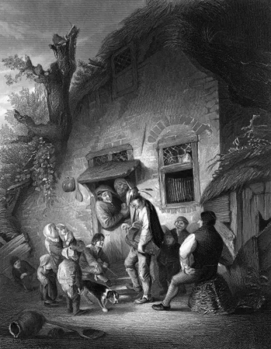Framed Print : Street music: Flemish hurdy gurdy player Framed Print : Street music: Flemish hurdy gurdy player