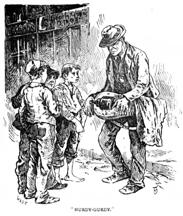 Framed Print : Street music: hurdy gurdy player Framed Print : Street music: hurdy gurdy player